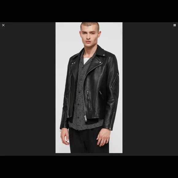 COPY - All Saints Large Leather Uni Motorcycle Jacket